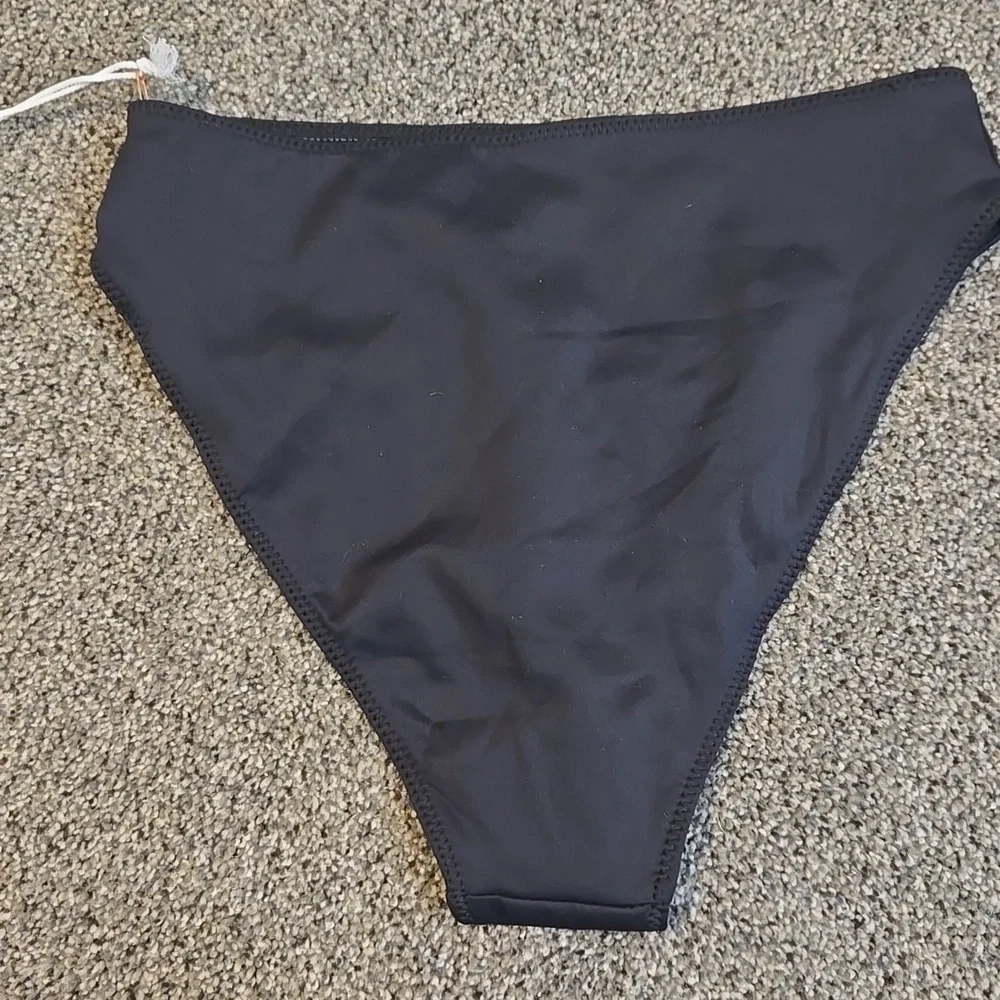 NWT Good Ameeican Black Women's Swim Bottom Sz 2/M
